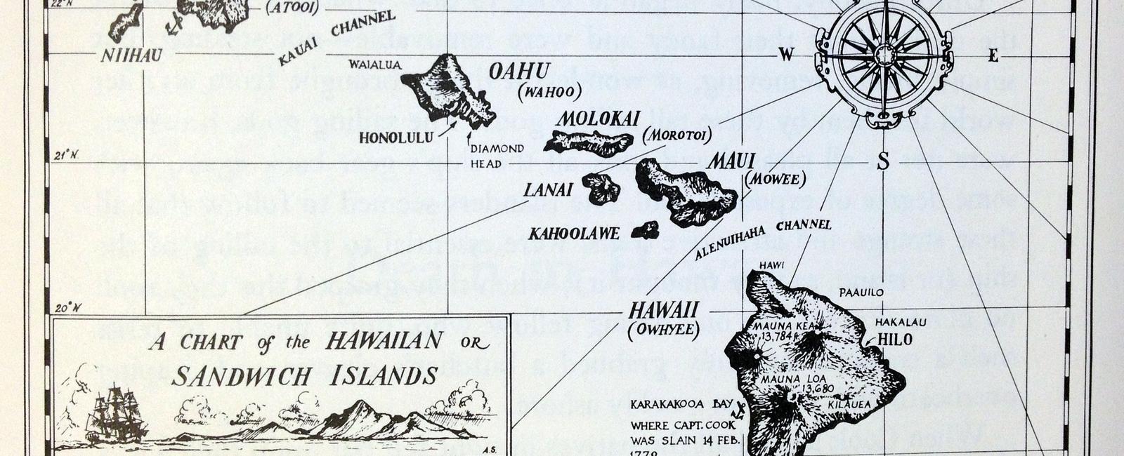 Which name are the sandwich islands better known as hawai i