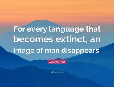 2 400 of the world s languages are in danger of becoming extinct and about one language becomes extinct every two weeks