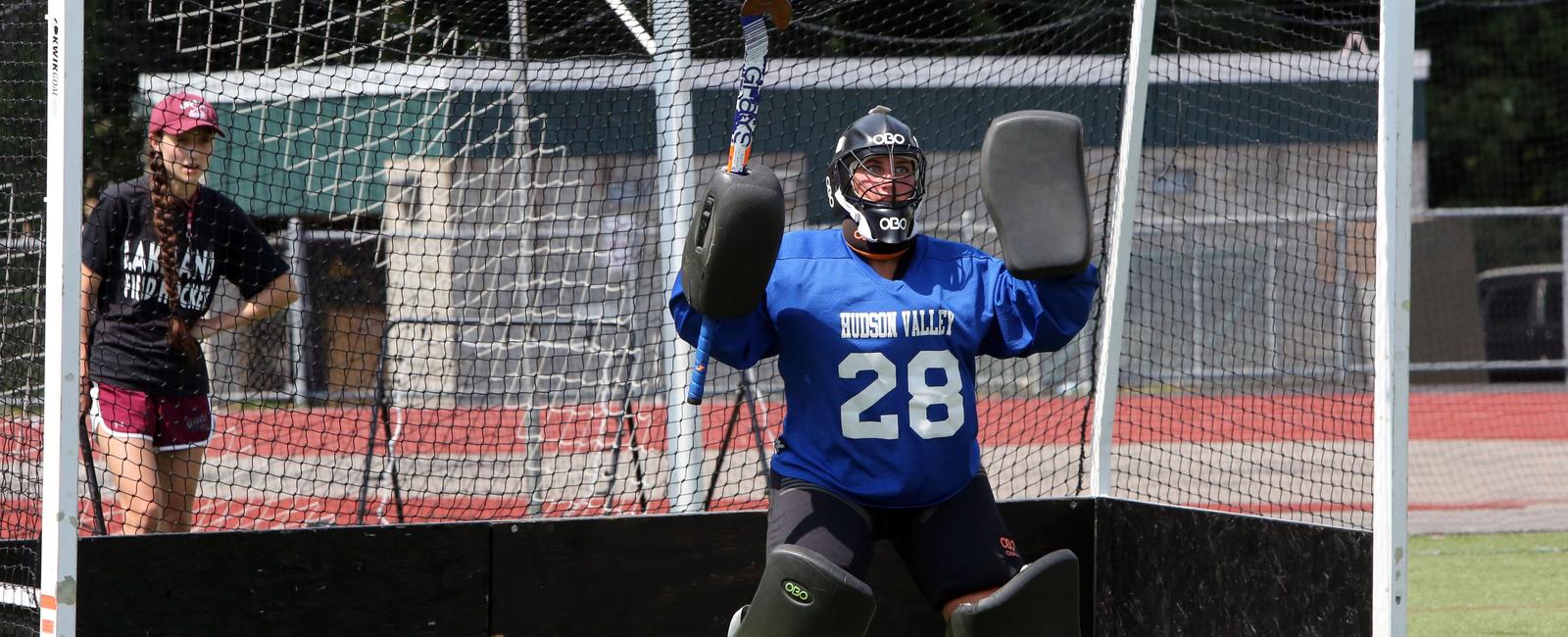 Between you and the net stands this vigilant protector of the scoreboard goalie