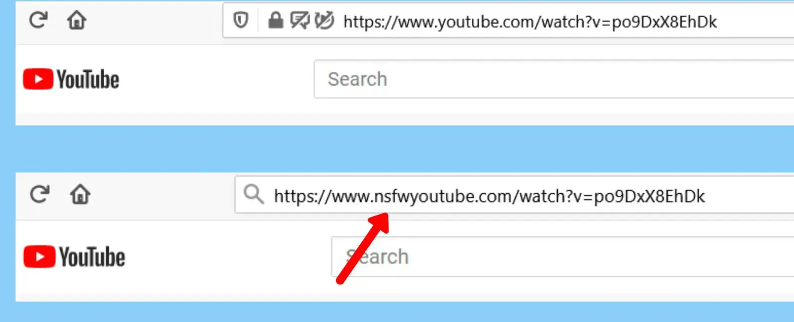 Can t watch youtube videos that have been age restricted but don t want to sign in to do so in the url delete the watch v and replace it with v