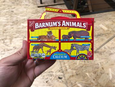 The string on boxes of animal crackers was originally placed there so the container could be hung from a christmas tree