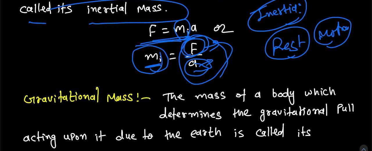 There are two types of mass inertial mass and gravitational mass