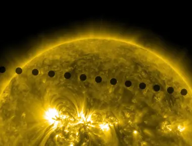 Venus is a rare planet in that it can sometimes be seen from earth passing across the face of the sun this is called a transit transits occurred in 1631 1639 1761 1769 1874 1882 8 june 2004 6 june 2012 and the next transit will be on 11 december 2117