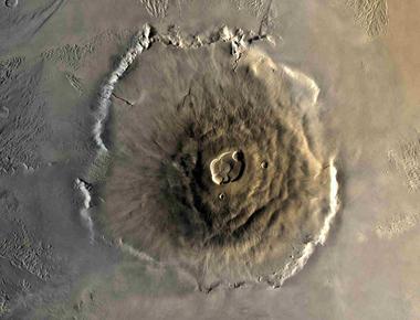 Mars has the solar system s biggest volcano and it was able to grow so big because mars has no shifting tectonic plates