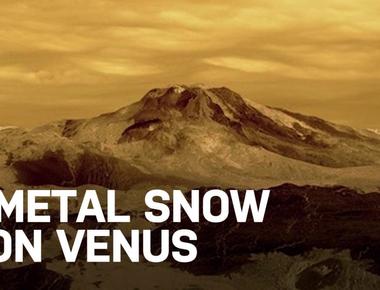 It snows metal on planet venus