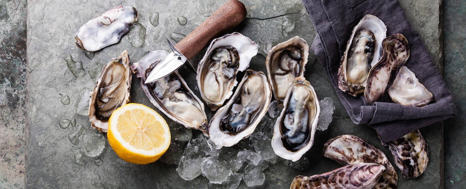 Oysters are high in zinc which is vital for testosterone production and healthy sperm