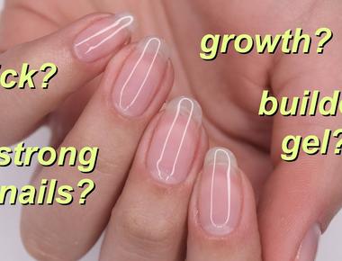 The thumbnail grows the slowest the middle nail the fastest nearly 4 times faster than toenails