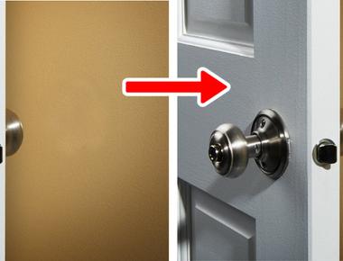 Keep your door from hitting the wall by covering the knob with a tennis ball