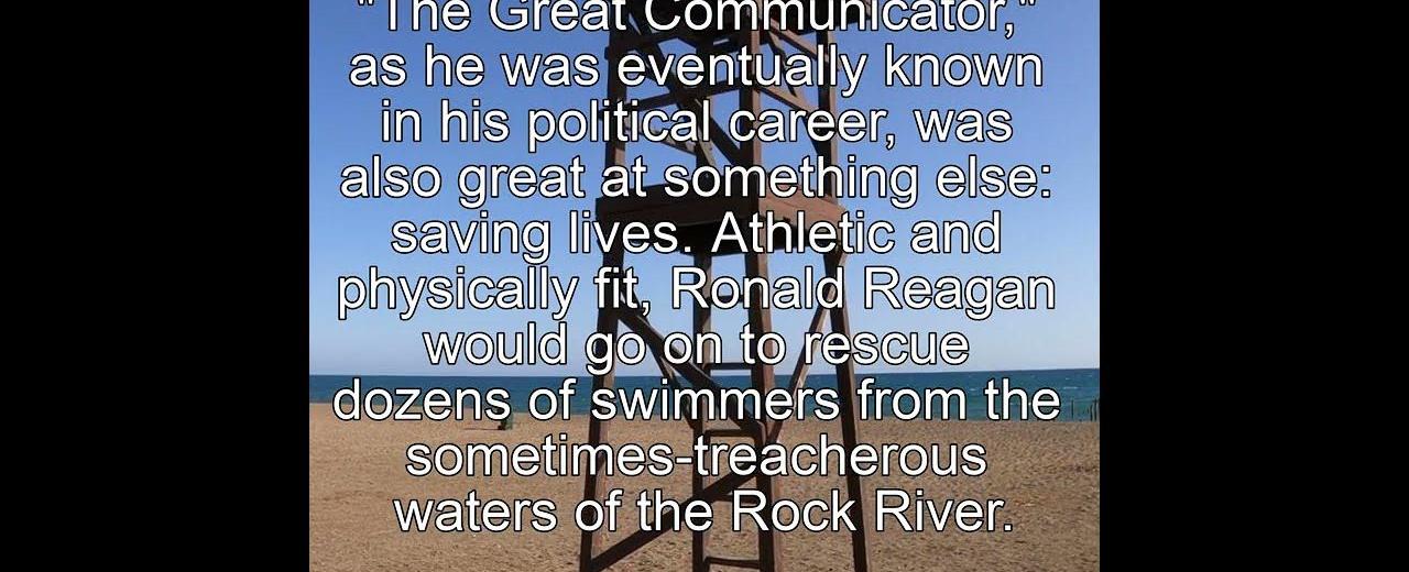 President ronald reagan was also a prolific lifeguard who saved 77 people from drowning