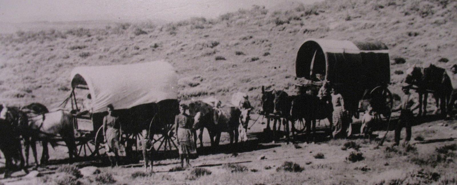 The oregon trail which people traveled with wagons was first started in 1843 the same year alexander bain received a patent for his electric printing telegraph which was the original fax machine