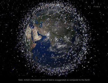 2 000 pounds of space dust and other space debris fall on the earth every day