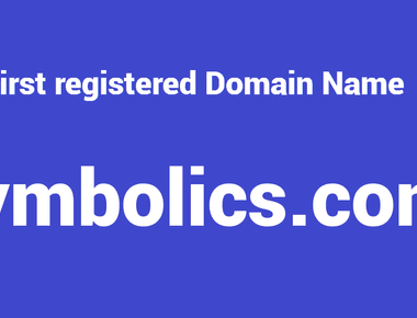 The first registered domain was symbolics com