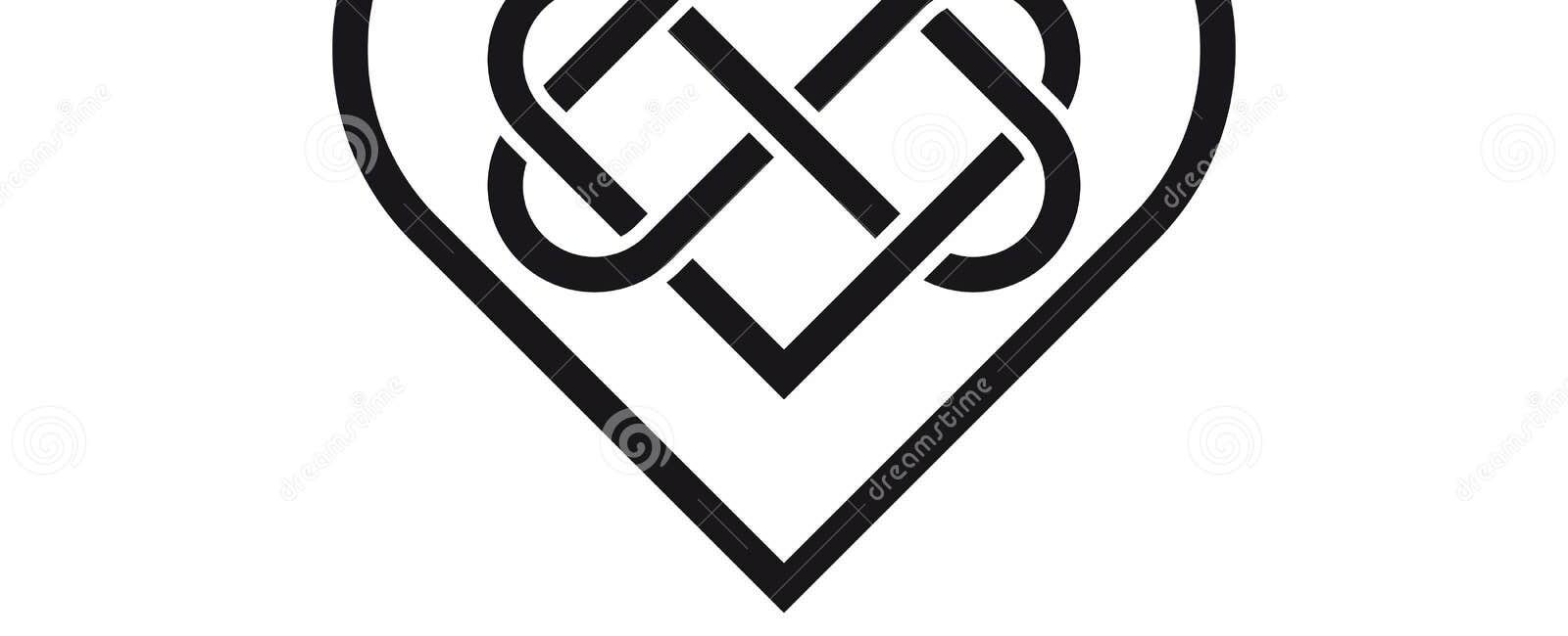 The celtic love knot is a unique love symbol which intertwines two ropes into a knot until they appear as one