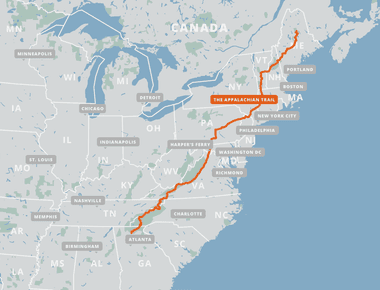 The famed appalachian trail is spread across 14 states but over 25 of the trail is located in virginia alone