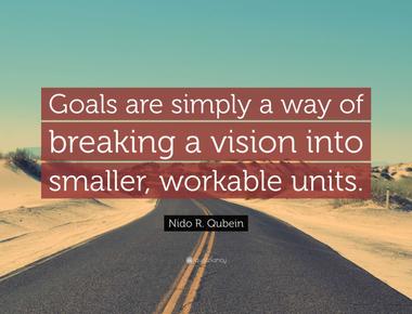 People with highly ambitious goals perform better and have higher output than those with smaller goals