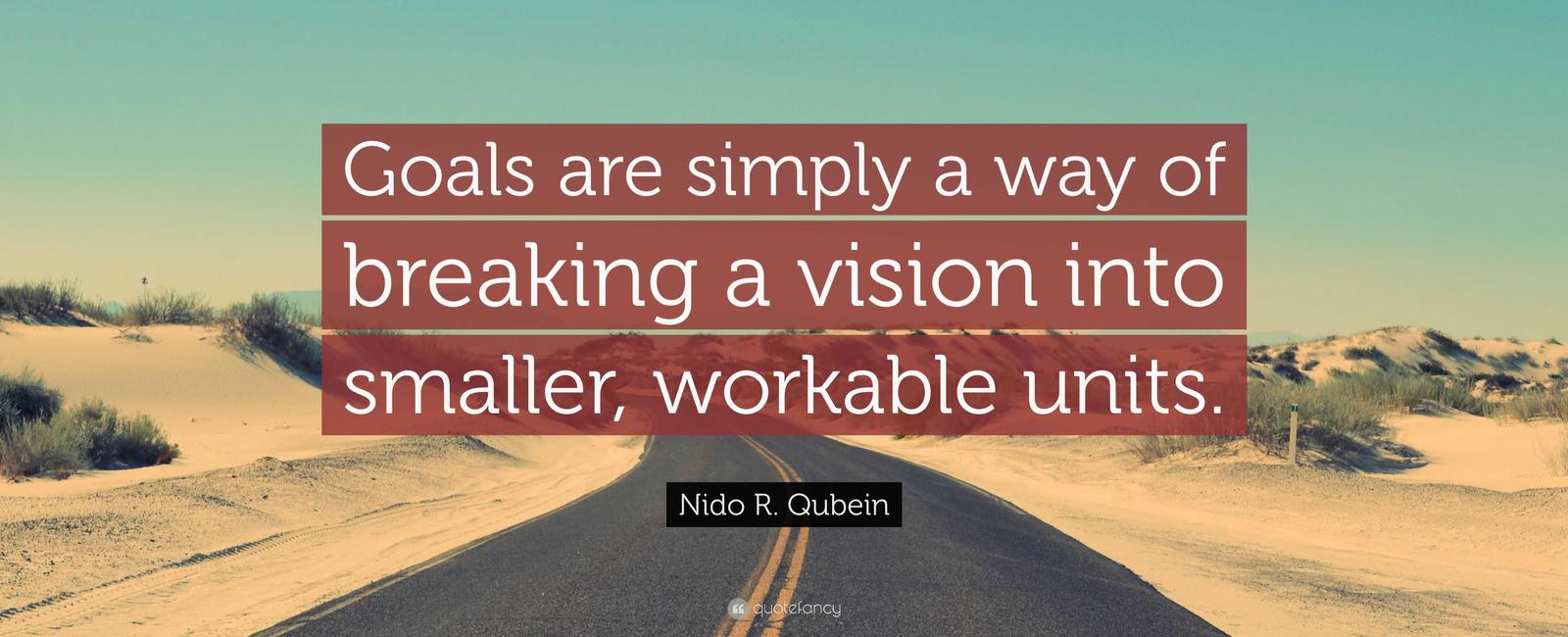 People with highly ambitious goals perform better and have higher output than those with smaller goals