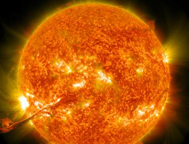 Our sun is not on fire like all stars which it is our sun is a ball of plasma mainly comprising hydrogen and helium atoms their nuclear fusion generates the immense energy of our sun