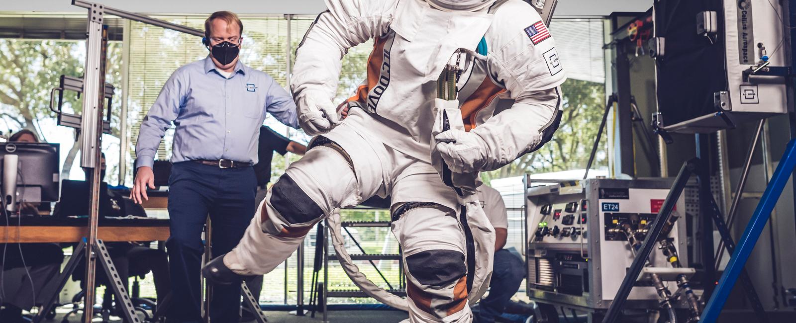 When venturing into space astronauts wear spacesuits which have to be warmed cooled pressurized and supplied with fresh air this takes six hours for them to put on