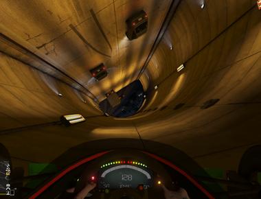 At 120 miles per hour a formula one car generates so much downforce that it can drive upside down on the roof of a tunnel