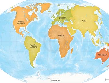 The name of all continents in the world end with the same letter that they start with oceania is not a continent