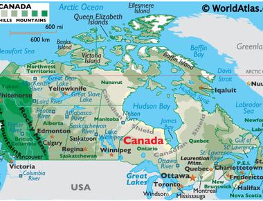 There are parts of canada that are south of parts of the united states