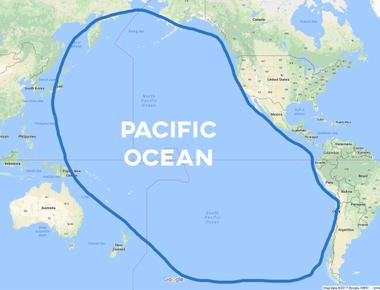 The largest ocean on earth is the pacific ocean