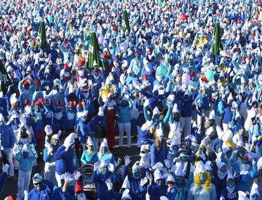 France hosted a record breaking smurf festival amid the escalating coronavirus epidemic