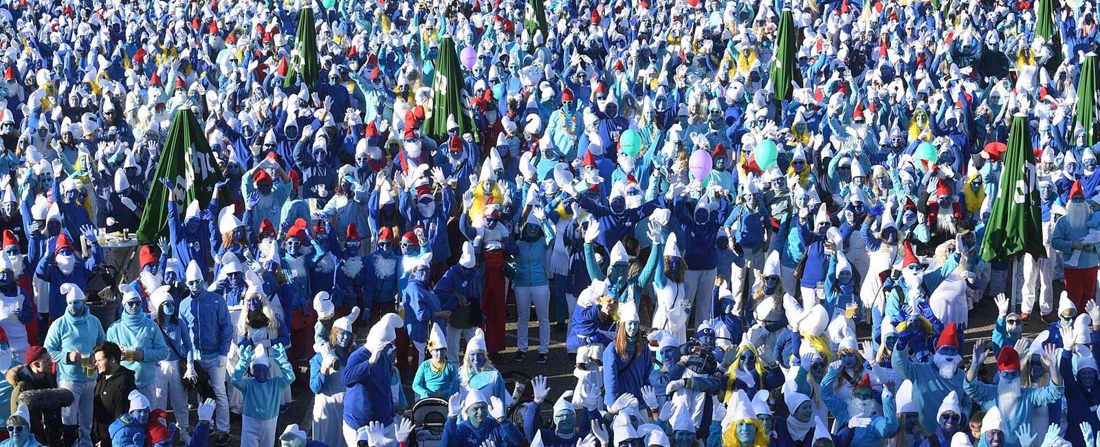 France hosted a record breaking smurf festival amid the escalating coronavirus epidemic