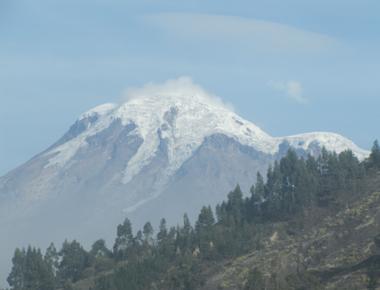 Even though it is shorter than mount everest mount chimborazo in ecuador has the closest peak to outer space due to its location close to the equator