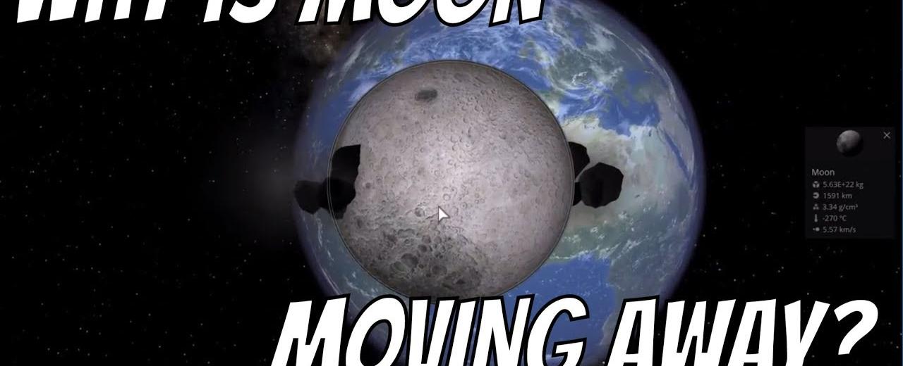 The moon is slowly moving away from earth at about 3 8 cm every year