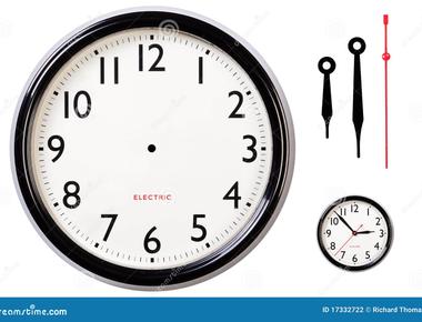 What has two hands a round face always but stays in place clock