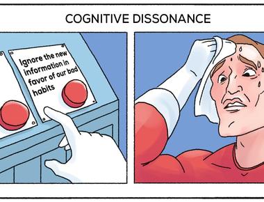 We prefer to skew the facts rather than change our mind about something cognitive dissonance occurs when facts counter something we believe and we often avoid information that can cause cognitive dissonance