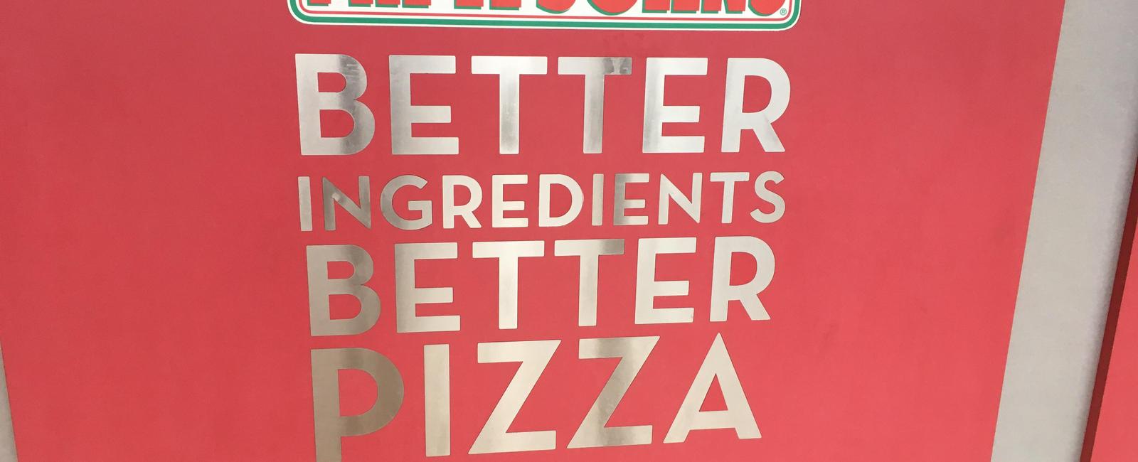 Better ingredients better pizza has been used as an ad slogan by which company papa john s