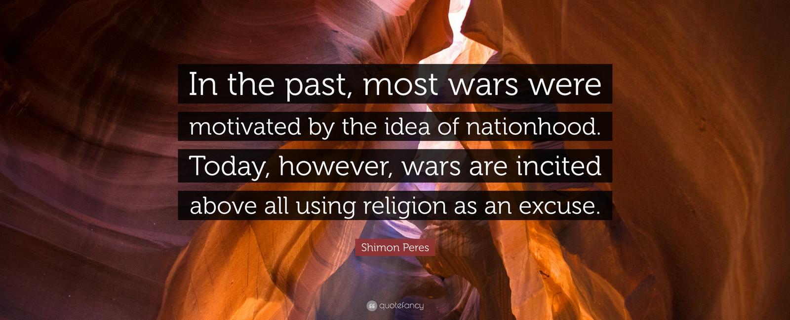 Around 7 of all wars in history were religiously motivated