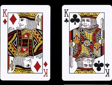 In a deck of cards the king of hearts is the only king without a moustache