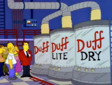 In the simpsons what is the name of the beer served in springfield duff