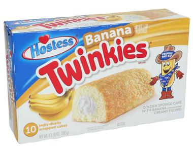 Hostess twinkies were originally filled with banana filling the filling was changed during world war ii when the united states experienced a banana shortage