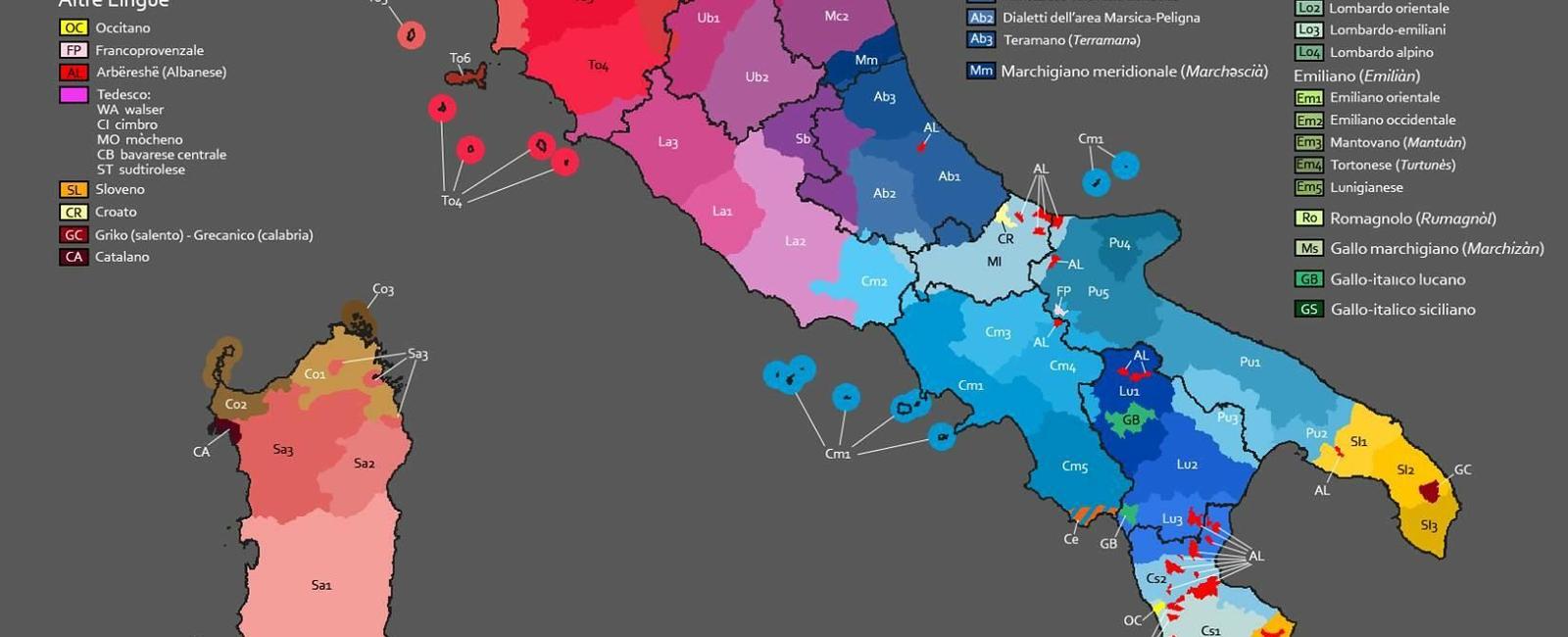 The florentine dialect was chosen as the national language of italy most regions in italy primarily speak their own dialect to this day