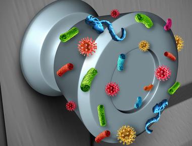 There are 10 million bacteria at the place where you rest your hands at a desk