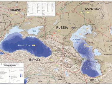 The caspian sea is rich in oil and gas roughly 10 of the gdp and 40 of the exports of its surrounding countries relying on the sea