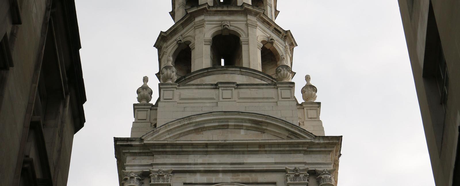 What elaborate confection was inspired by st bride s church in london the tiered wedding cake which was based on the tiered spire of the church designed by sir christopher wren