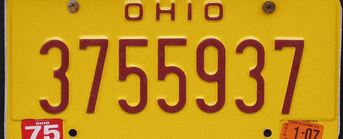 Ohio dui offenders must use yellow license plates