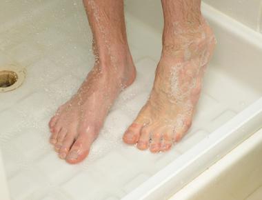 The human feet perspire half a pint of fluid a day