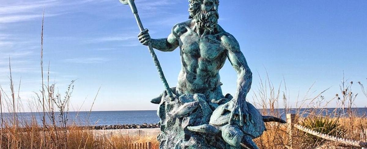 Neptune is named after the roman god of the sea and its 14 moons are named after lesser sea gods and nymphs from greek mythology