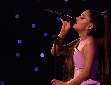 Ariana grande was hit by a hockey puck during two different panthers games when she was five