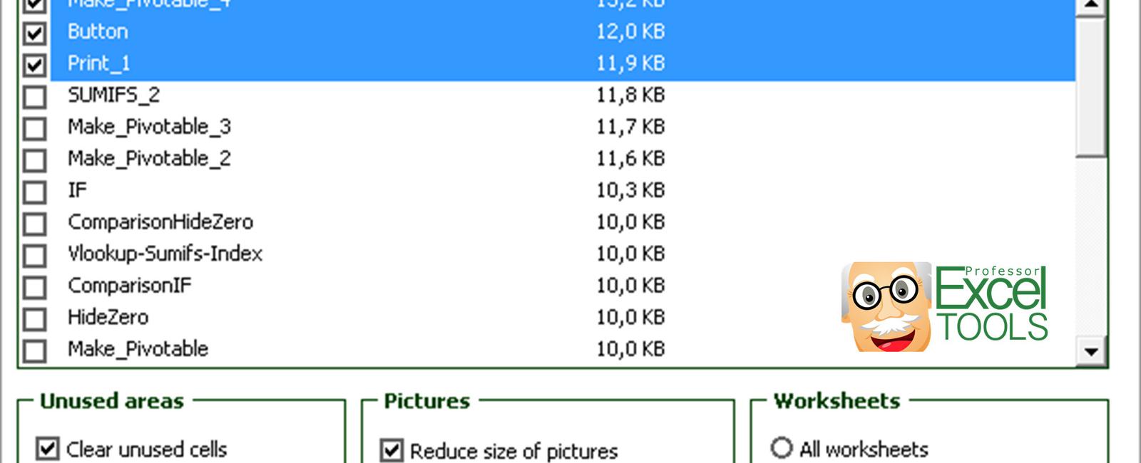 Saving an excel file as an xlsb will shrink the size by half or 75