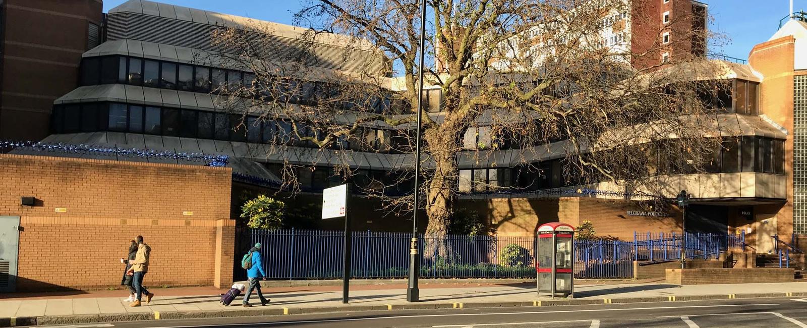 Buckingham palace has its own police station and post office