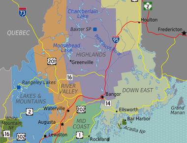 Maine is the only state that has borders with only one other u s state new hampshire while bordering two canadian provinces