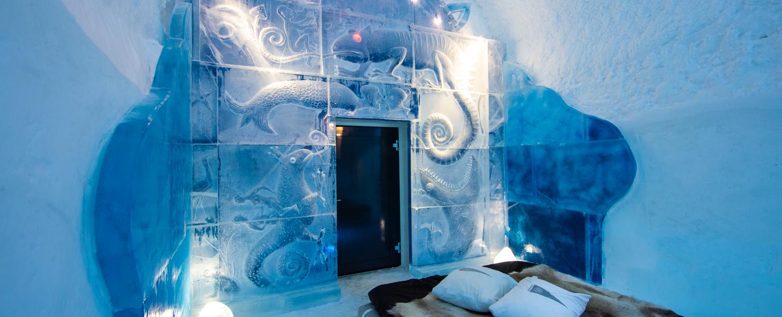 There is a hotel in sweden built entirely out of ice it is rebuilt every year