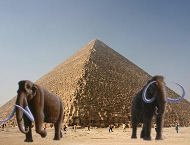 The great pyramid was built before the last woolly mammoth died